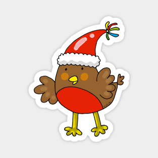 cute Christmas robin bird Magnet