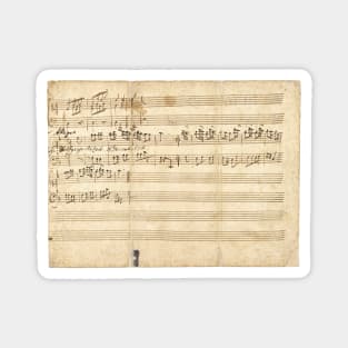 Mozart | Original manuscript | First musical composition | 3 of 4 Magnet