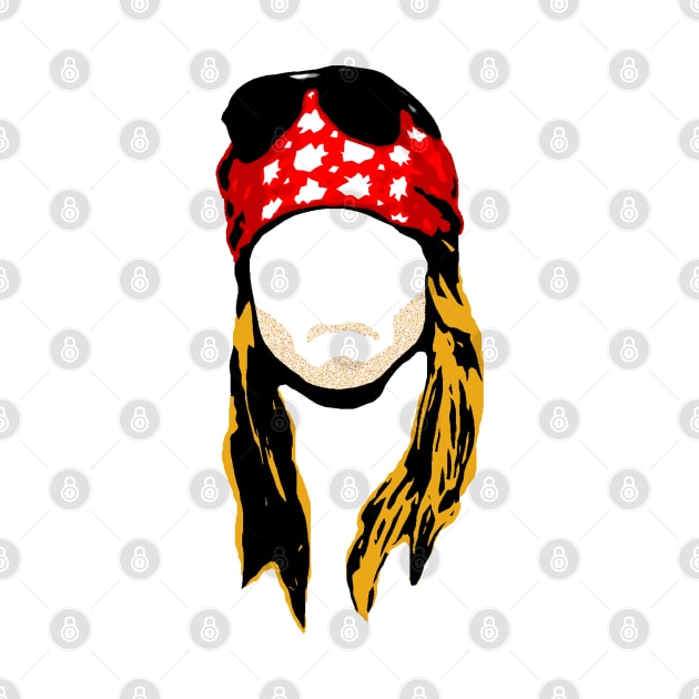 AXL ROSE NO FACE by PopSmarts