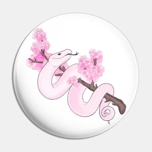 Pink Sakura Viper: White Pin