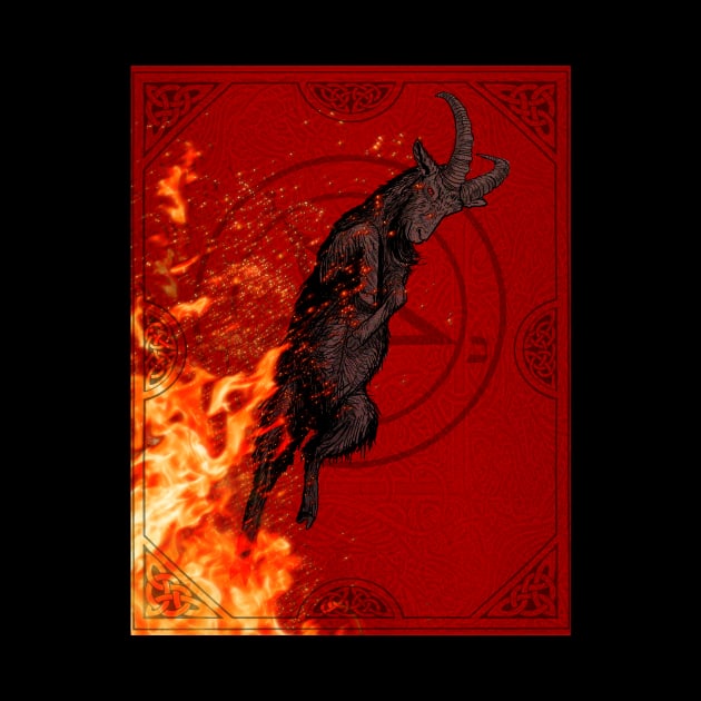 Black Phillip Burning Baphomet by HalHefner