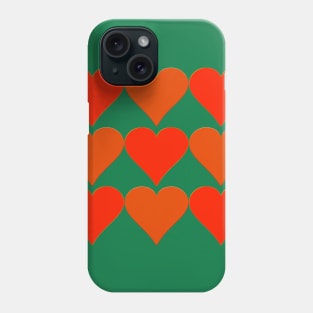 Nine red hearts. Phone Case