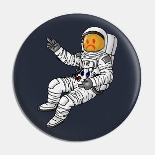 Sad Astronaut Pin