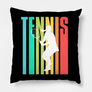 US Open Tennis Player Silhouette Pillow