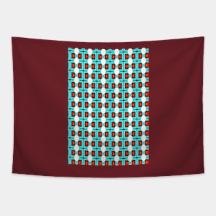 Turquoise halo Tapestry