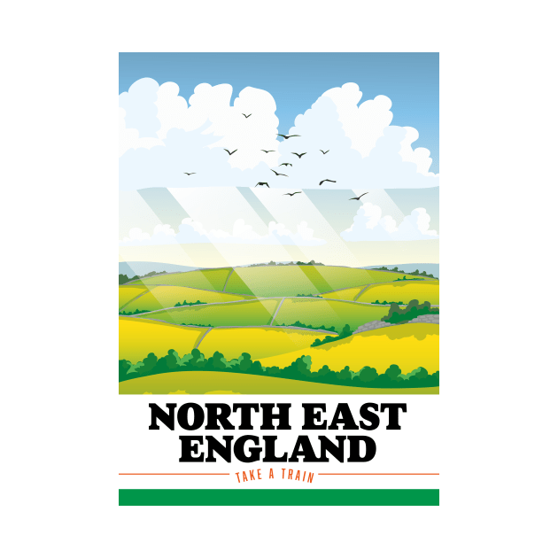 North East England Travel poster by nickemporium1