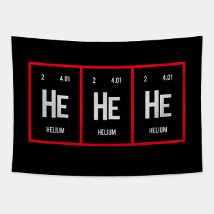 He He He - Periodic Table of Elements Tapestry