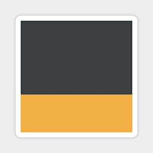 Solid colors yellow and gray Magnet