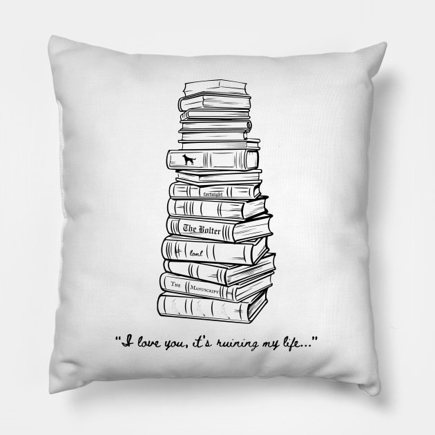 I love you, it's ruining my life TTPD Design Pillow by kuallidesigns