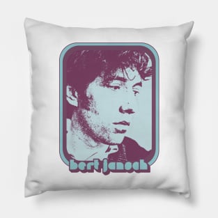 Bert Jansch // Retro Style Fan Art Design Pillow