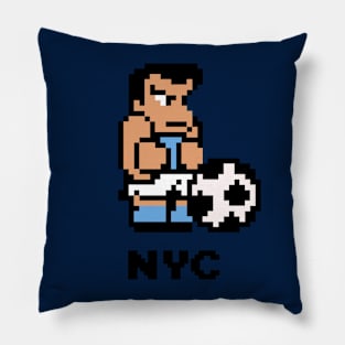 8-Bit Soccer - New York City Pillow