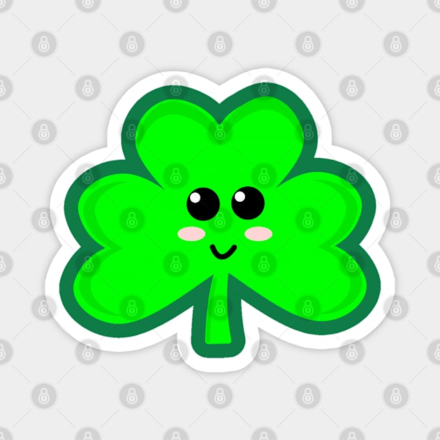 Cute Shamrock _ St. Patrick Day Magnet by POD Creations