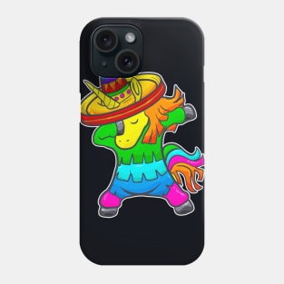 Cinco de Mayo Dabbing Pinata Unicorn Mexican Mexico Phone Case