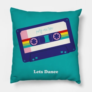 Mixtape with text Pillow