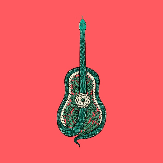 snake guitar by coffeeman