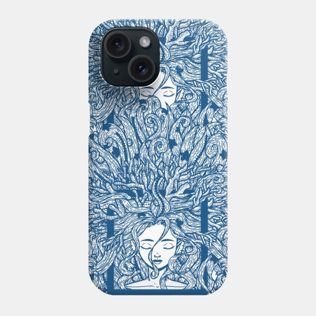 Ocean Wave Personification Phone Case by zarya_kiqo