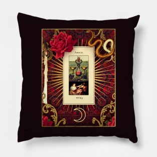 grand etteilla tarot, part I - two of cups Pillow