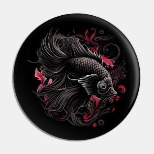 Betta fish in the riverbed Pin