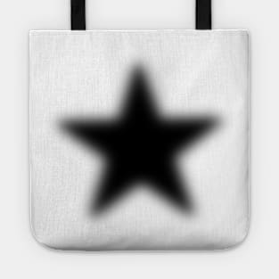 Black Blurry Star Tote