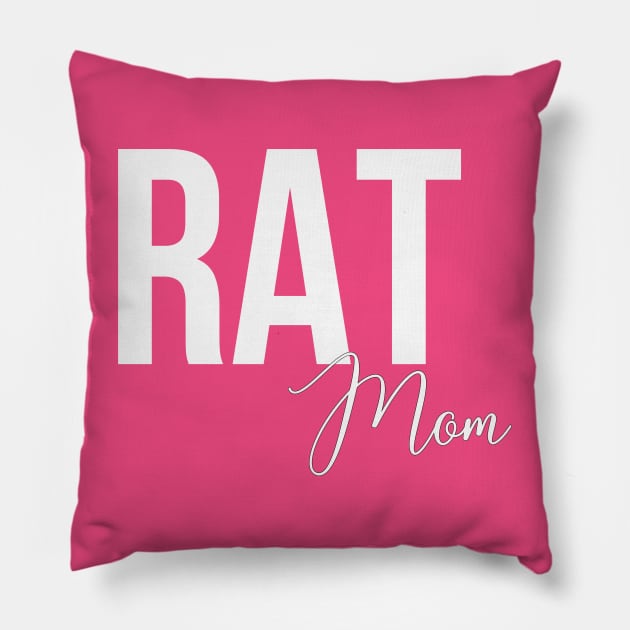 Rat Mom Pillow by RefinedApparelLTD