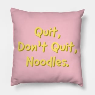 Noodles. Pillow