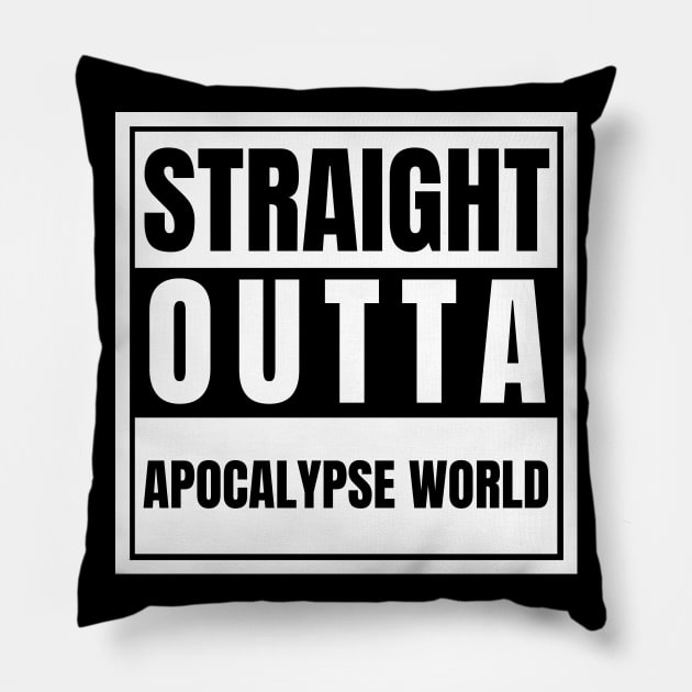 Straight Outta Apocalypse World Azazel Mary Never Born Michael Won Pillow by nathalieaynie