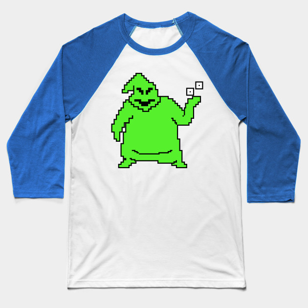 Oogie Boogie Man Pixelated Nightmare Before Christmas Baseball T Shirt Teepublic