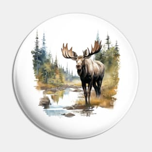 Wild Moose Pin