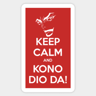 Kono Dio Da Stickers for Sale