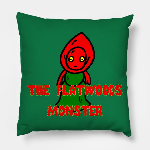The Flatwoods Monster Pillow by FieryWolf