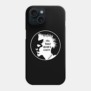 Ski Hair Circle Phone Case