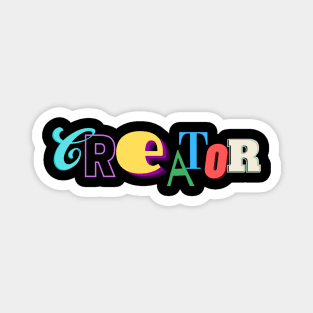 Creator color block Magnet