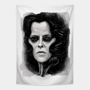 Sigourney Weaver Giger Style Tapestry