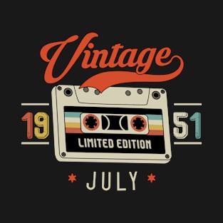 July 1951 - Limited Edition - Vintage Style T-Shirt