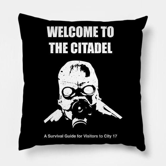 Welcome To The Citadel - Video Games Pillow by fromherotozero