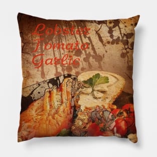 Lobster, tomatoes, garlic Pillow