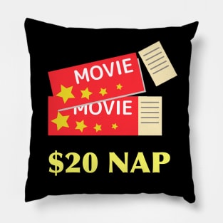 Movie ticket nap Pillow