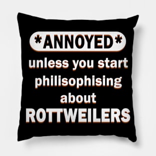 Rottweiler Fan Dog Dream Puppy Sayings Pillow