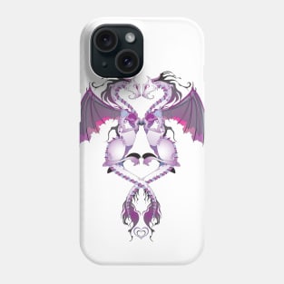 Purple Love Dragons Phone Case