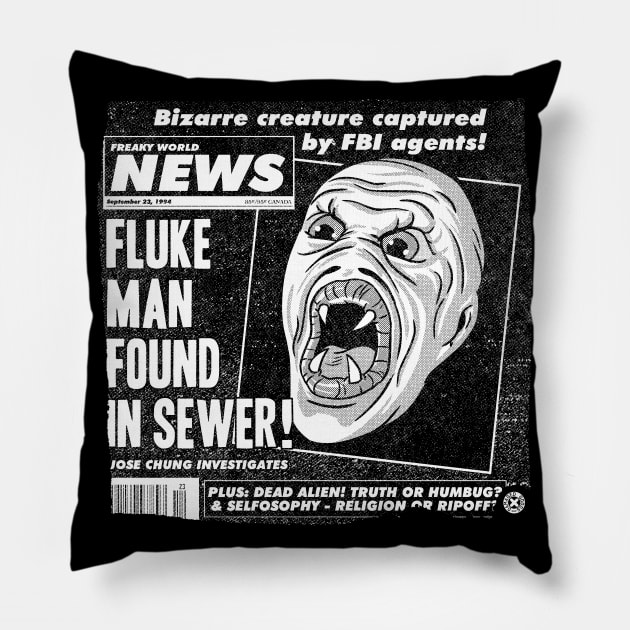 Freaky World News Pillow by GiMETZCO!