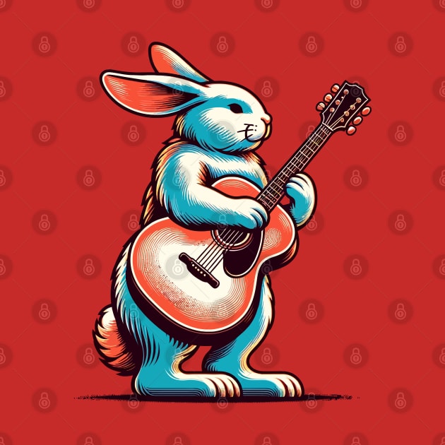 Guitarist rabbit by Art_Boys