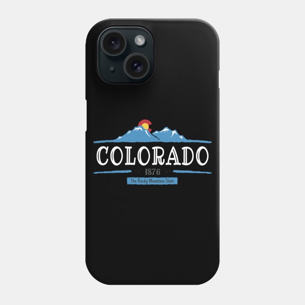 Colorado Flag Mountain Range Phone Case by TuckerMcclainKNVUu