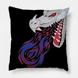 My old logo coming out of a dragon Pillow