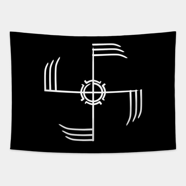 Ginfaxi Galdrastafir | Icelandic Magical Staves Tapestry by Time Nomads