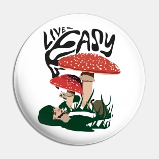 Live Easy Pin