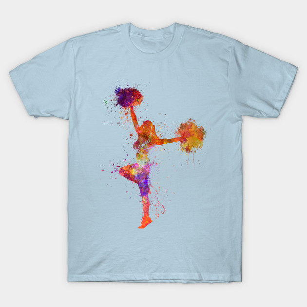 Discover Sports cheerleader in watercolor - Cheerleader - T-Shirt