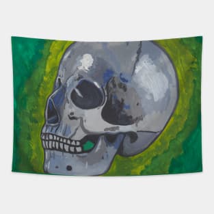 Human skull Tapestry