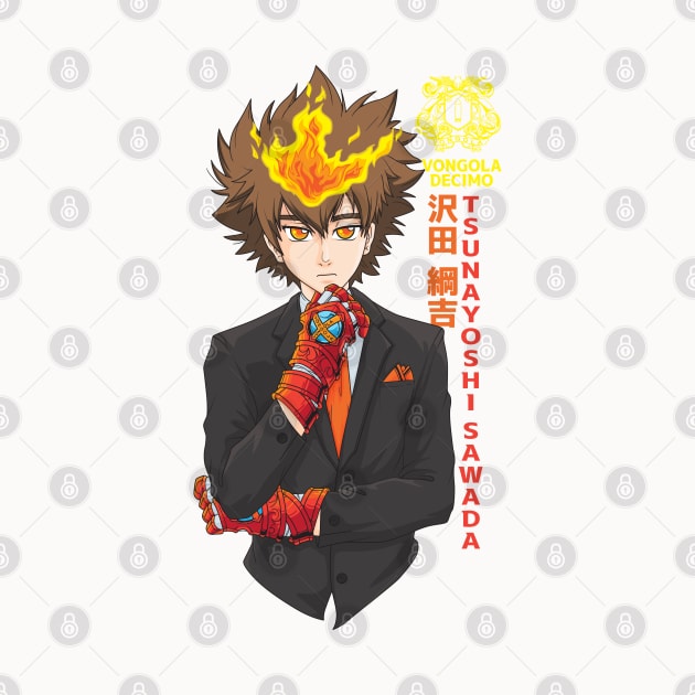 Vongola Decimo Tsuna by TeeTowArt