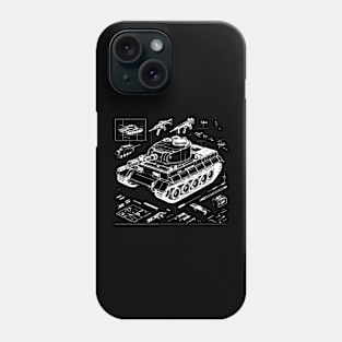 tank 3d design Phone Case