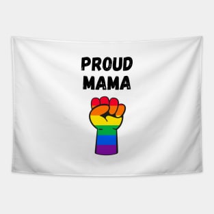 Proud Mama Rainbow Pride T Shirt Design Tapestry